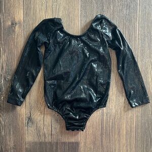 Black Shimmer Kids One Piece